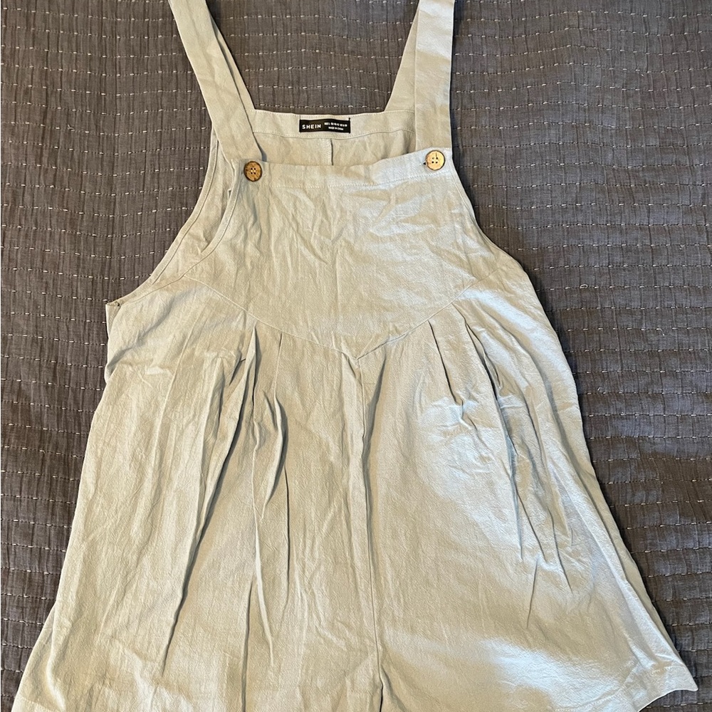 Shein Light Blue Overalls - maternity